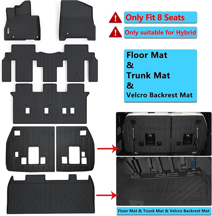 Floor Liners & Cargo Liners & Backrest Mat
