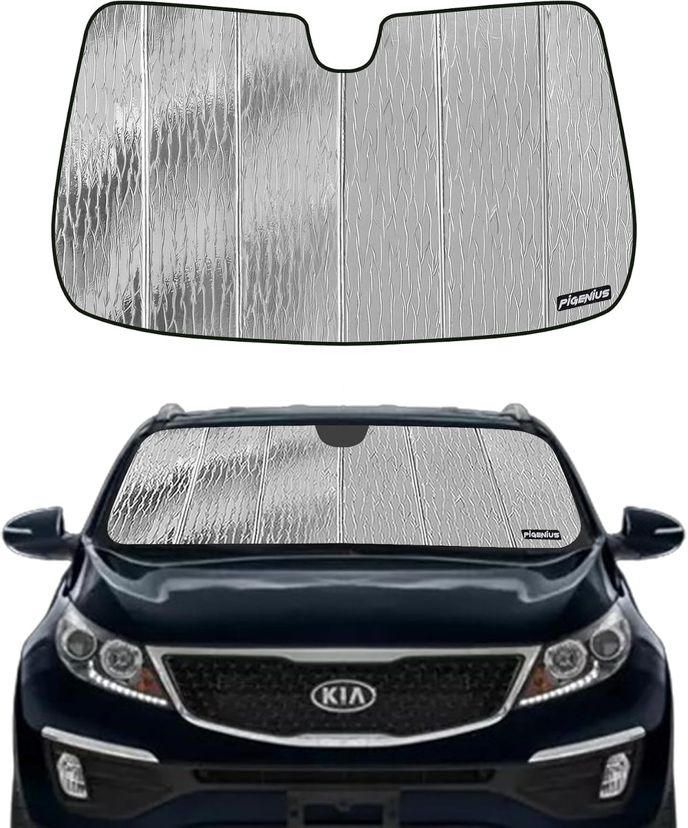 Windshield Sun Shade for Kia Sportage 2011-2016, Front Window Sunshade Shield