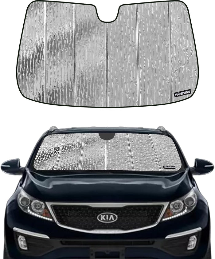 Windshield Sun Shade for Kia Sportage 2011-2016, Front Window Sunshade Shield