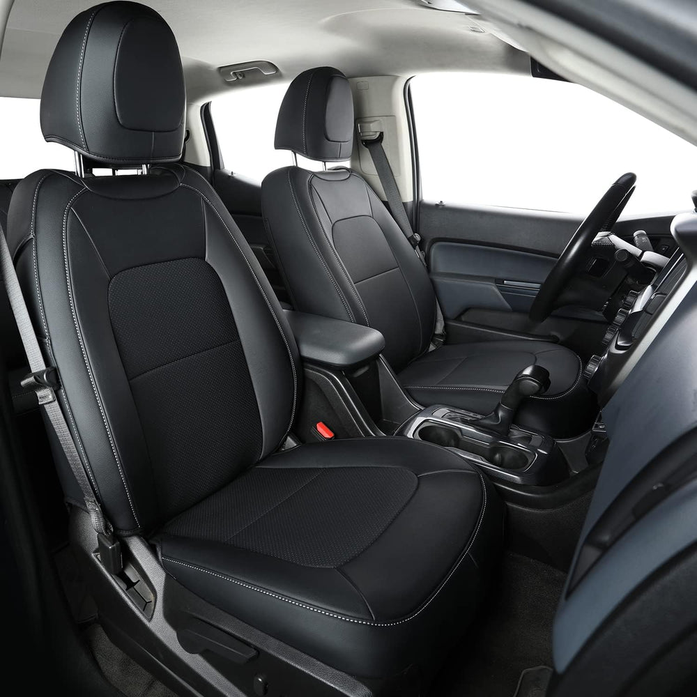 LUCKYMAN CLUB Chevy Colorado Seat Covers, fit for 2015-2022 Colorado Crew Cab...