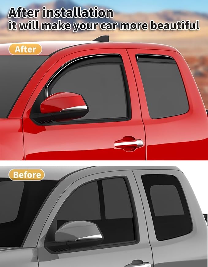 in-Channel Window Rain Guards Fit