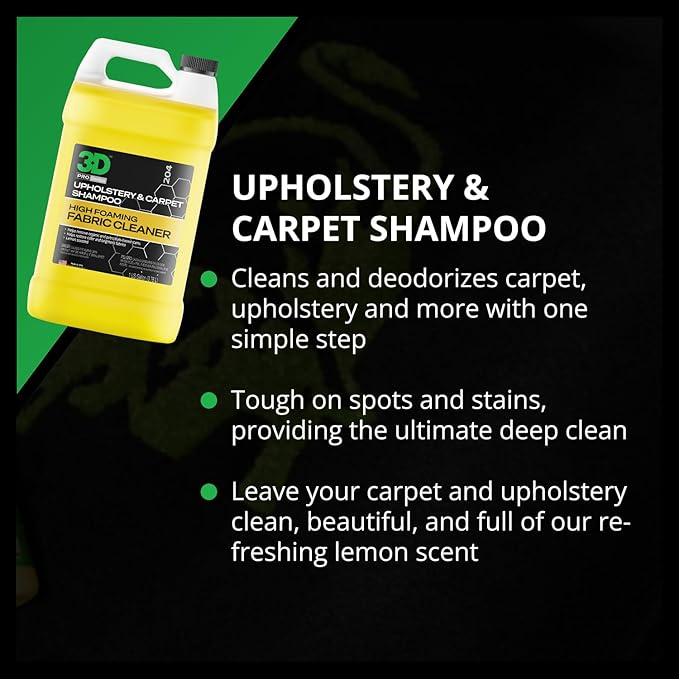 3D Upholstery & Carpet Shampoo