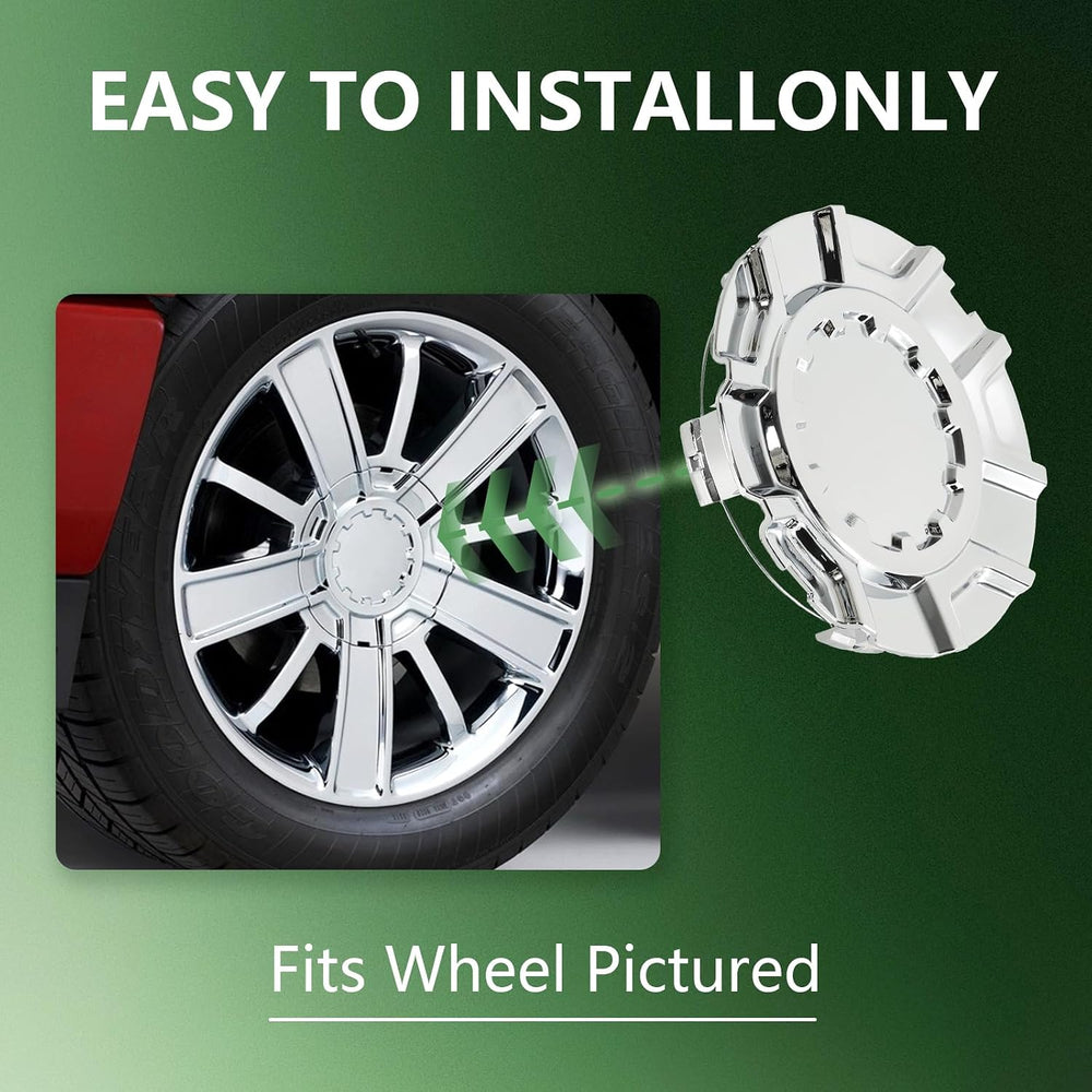 4PCS Wheel Center Caps Hubcap Cover for Chevy Silverado 1500 High Country 201...