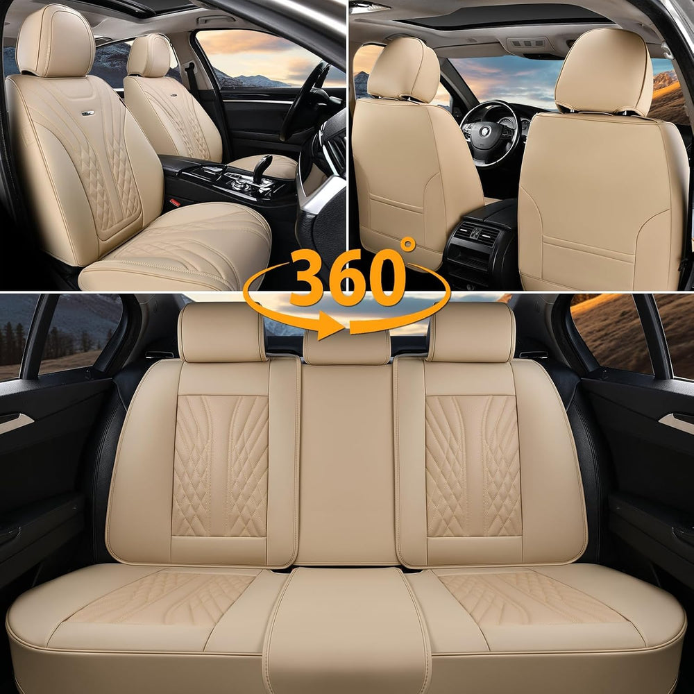 Coverado Car Seat Covers Full Set, 5 Seats Front Seat Cover and Back Seat Cov...