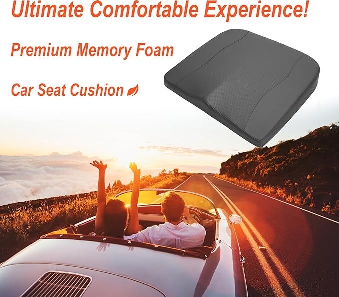 Car Seat Cushion, Comfort Memory Foam Car Cushions