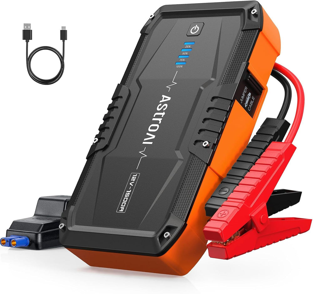 AstroAI S8 Car Battery Jump Starter, 1500A Peak Car Jumper Starter Battery Pack