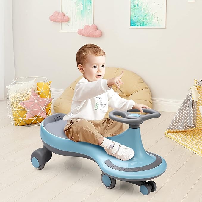 HONEY JOY Wiggle Car, 2 in 1 Swing Car