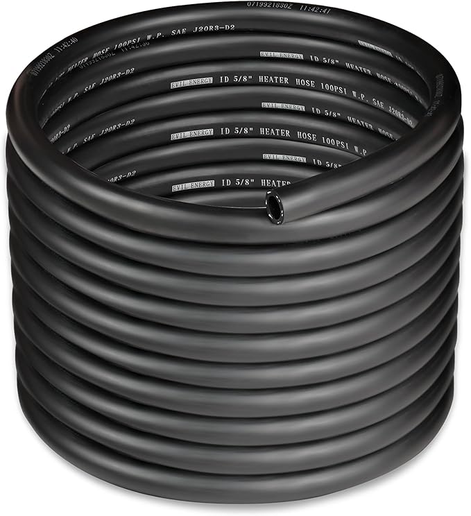 EVIL ENERGY 5/8" Heater Hose Coolant Radiator Straight 100PSI SAE 20R3 25FT