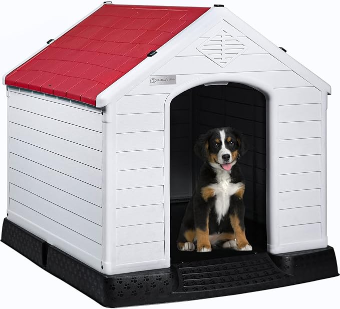 LEMBERI Durable Waterproof Plastic Dog House