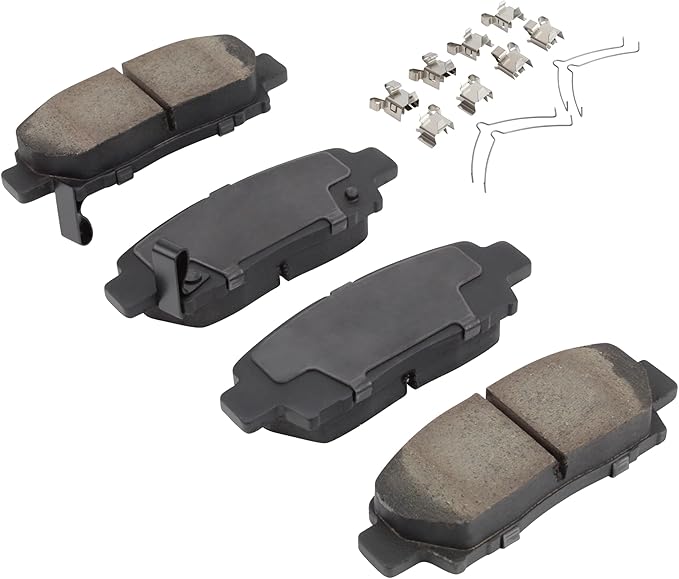 Premium Ceramic Rear Brake Pads Compatible