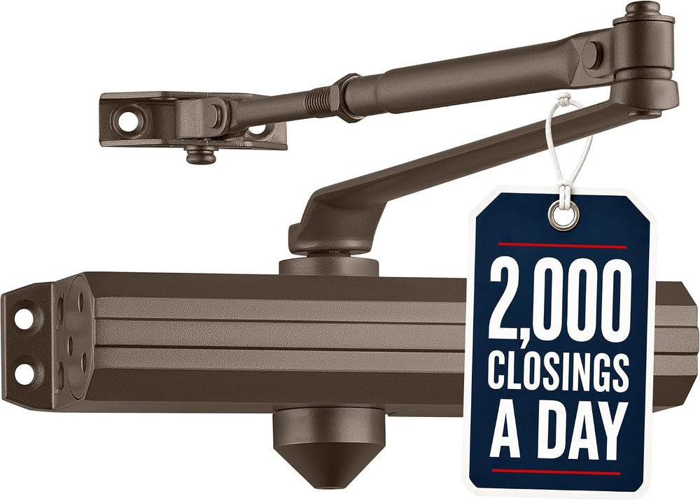 Lawrence Medium/Heavy Duty Door Closer Commercial Grade 1 - Surface-Mounted C...