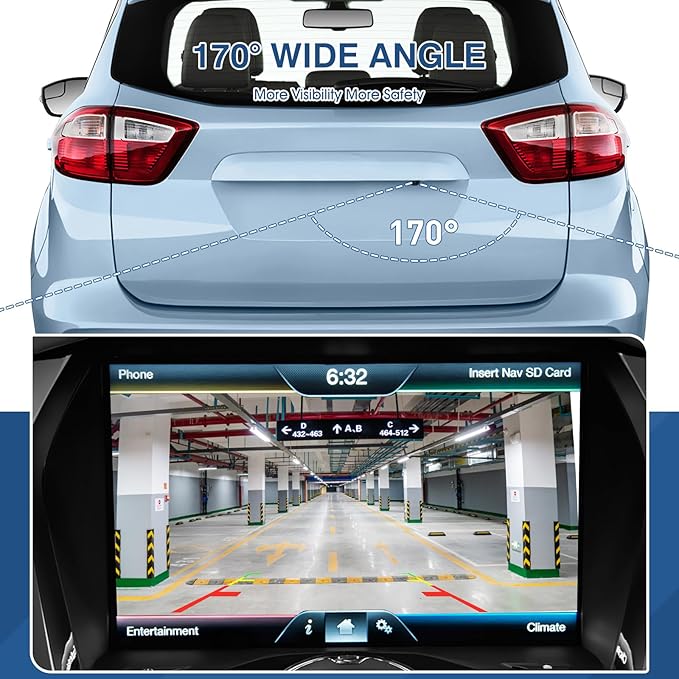 Rear View Backup Reverse Camera Compatible