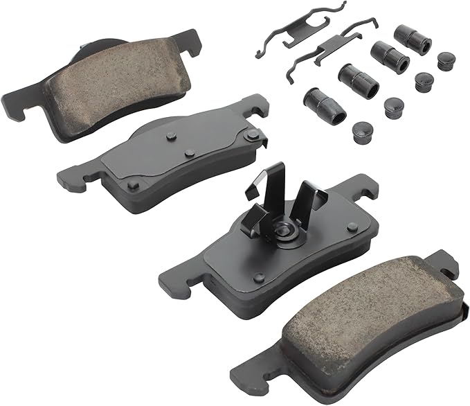 Premium Semi-Metallic Rear Brake Pads Compatible