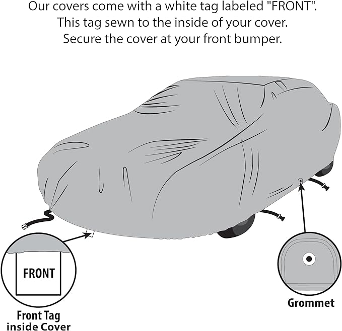 USCarCover 5 Layer All Weather Protection, Breathable Car Cover