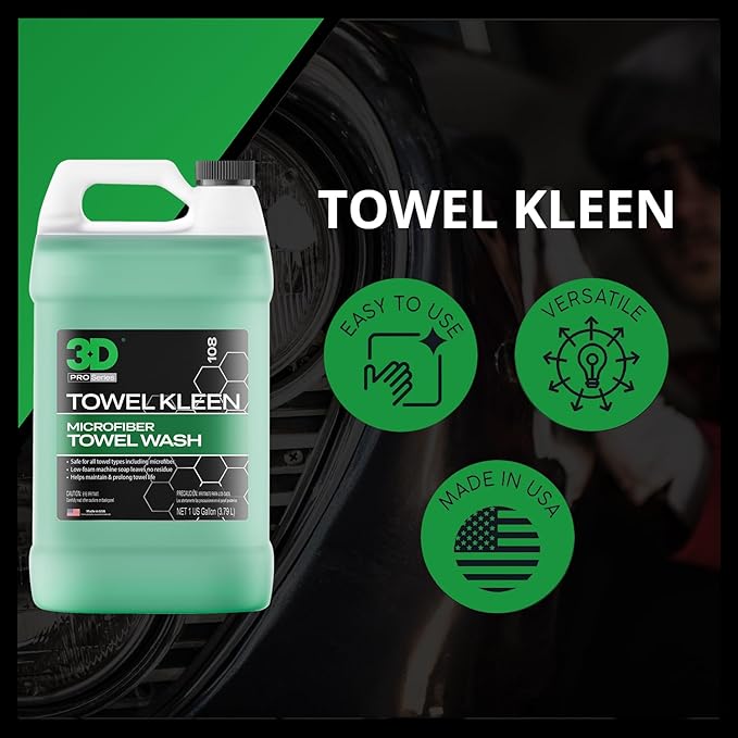 3D Towel Kleen Concentrated Microfiber Towel Detergent