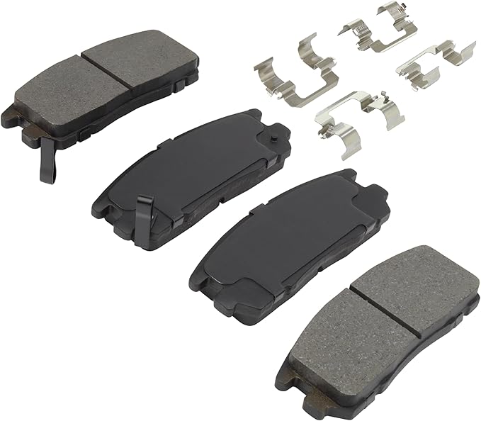Premium Semi-Metallic Rear Brake Pads Compatible