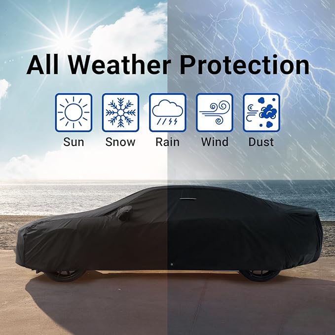 iCarCover Custom Car Cover for Chevy Corsica Waterproof All Weather Rain Snow