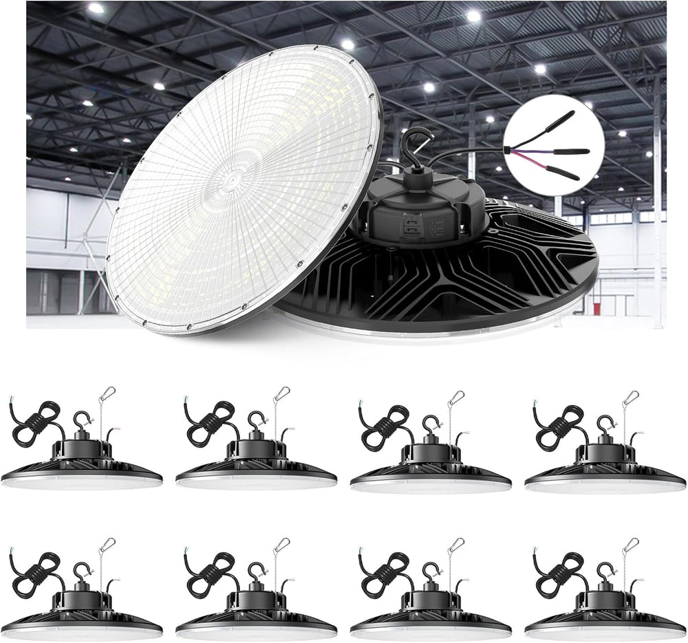 240W/200W/150W UFO LED High Bay Light, UL & DLC Listed 5000K Daylight 336...