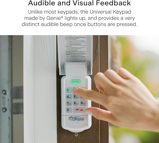 Genie Genuine GUK-R Wireless Universal Garage Door Opener Keypad, Compatible