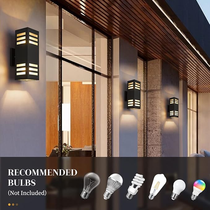 harriet Porch Lights Outdoor Modern (2 Pack)