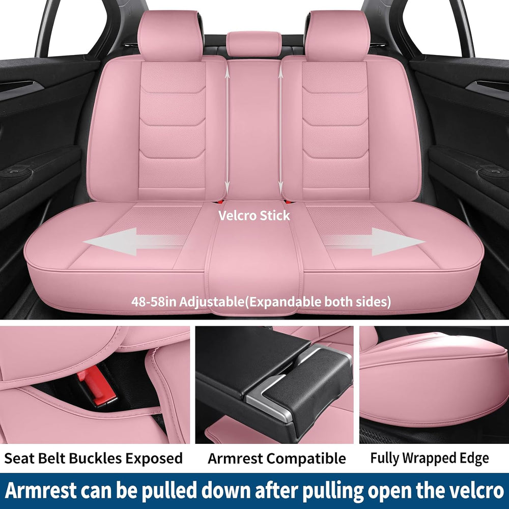 Leather Car Seat Covers Full Set Automotive Seat Protectors
