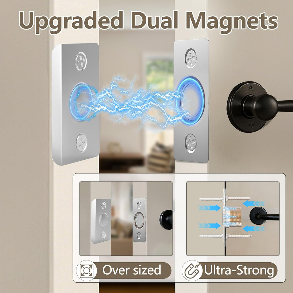 Tonitrui Upgraded Strong Magnetic Door Catch, Replacement for Traditional Doo...