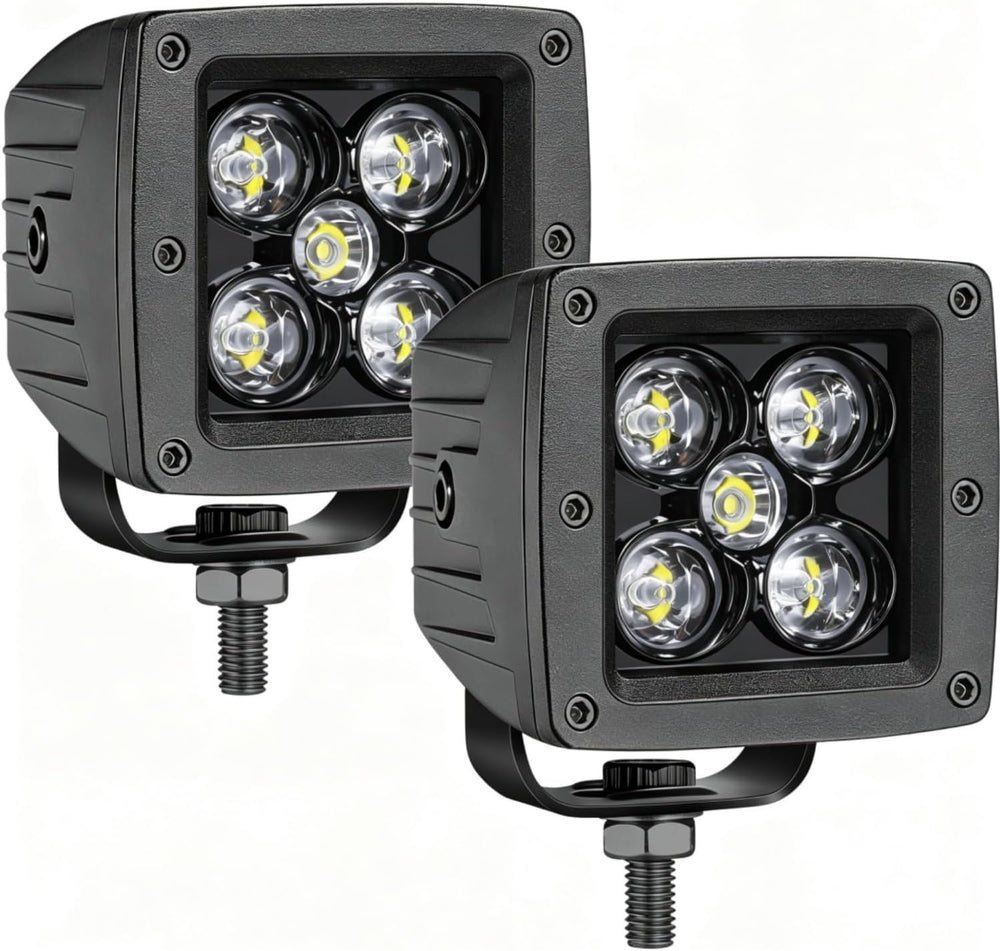 3 Inch LED Pod Lights, 2-Pack 100W CREE LED Cubes Offroad Ditch Lights