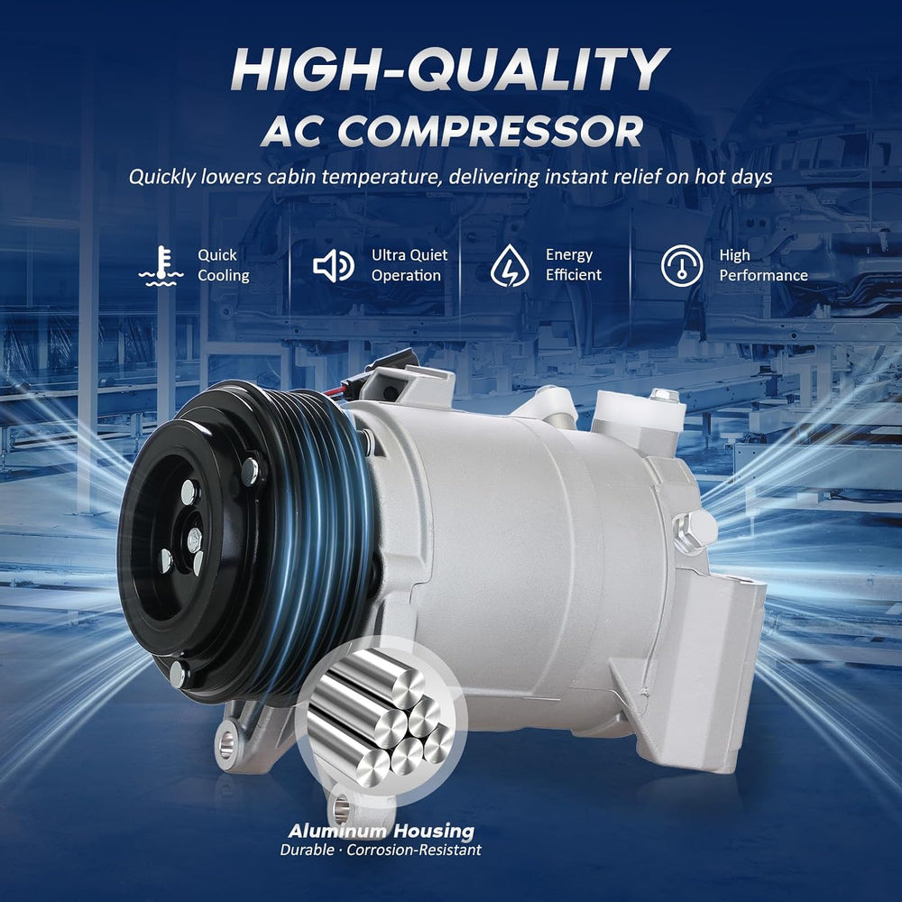 BDELI NEW AC Compressor for 2009-2014 Nissan Maxima Murano,13-14 Pathfinder