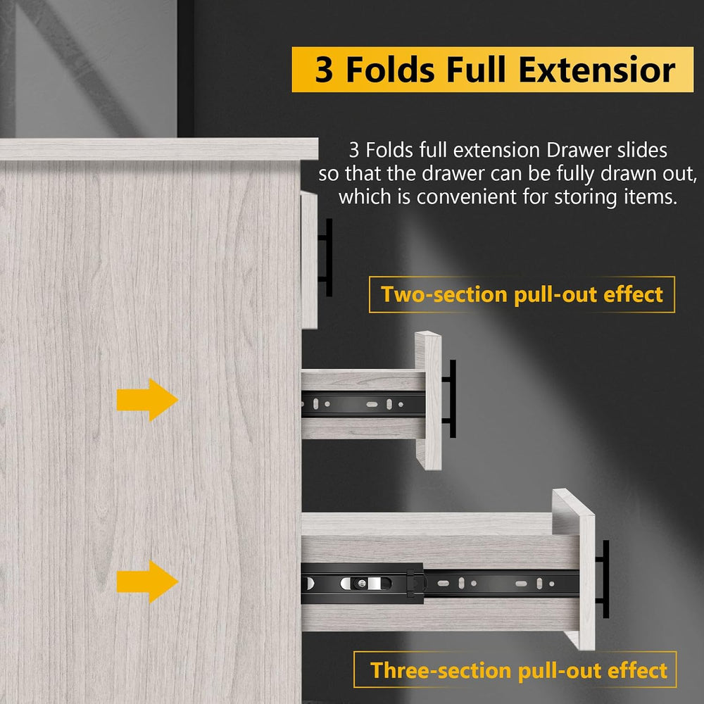 18 inch Ball Bearing Drawer Slides 6 Pairs (12pcs) - 100LB Capacity, Full Ext...