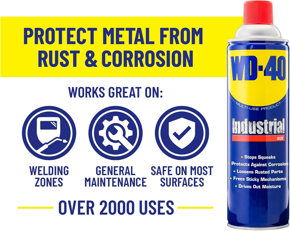 WD-40 490088 Multi-Use Product, Industrial Size, 16 OZ [12-Pack]