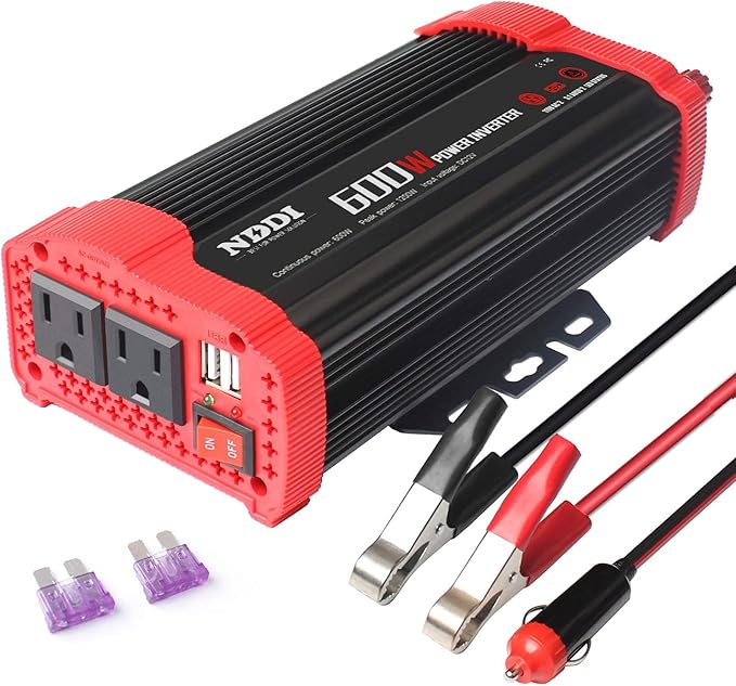 600W Car Power Inverter 12V DC to 110V AC Converter
