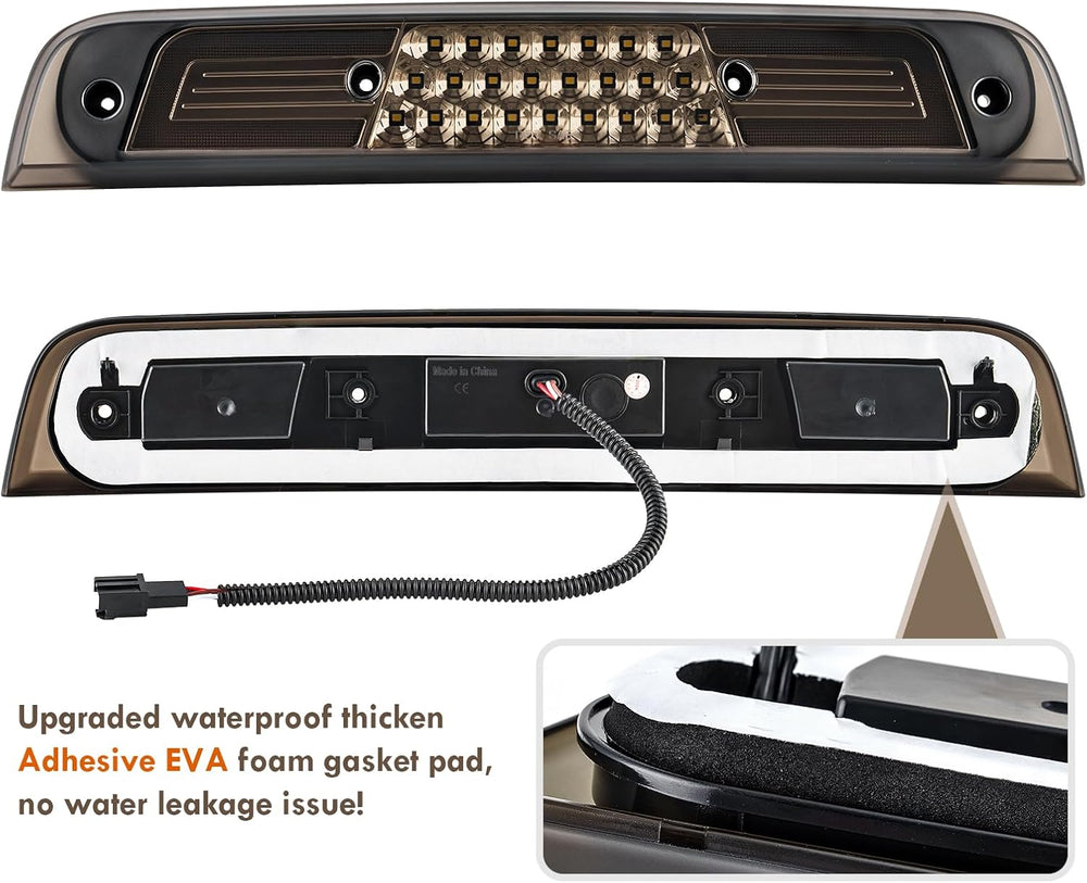 LED Third Brake Light Smoked Compatible with 2019-2026 RAM 1500 Rear High Mou...