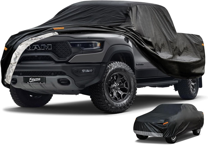 Kayme 7 Layers Truck Cover Waterproof All Weather, Heavy Duty Outdoor Pickup