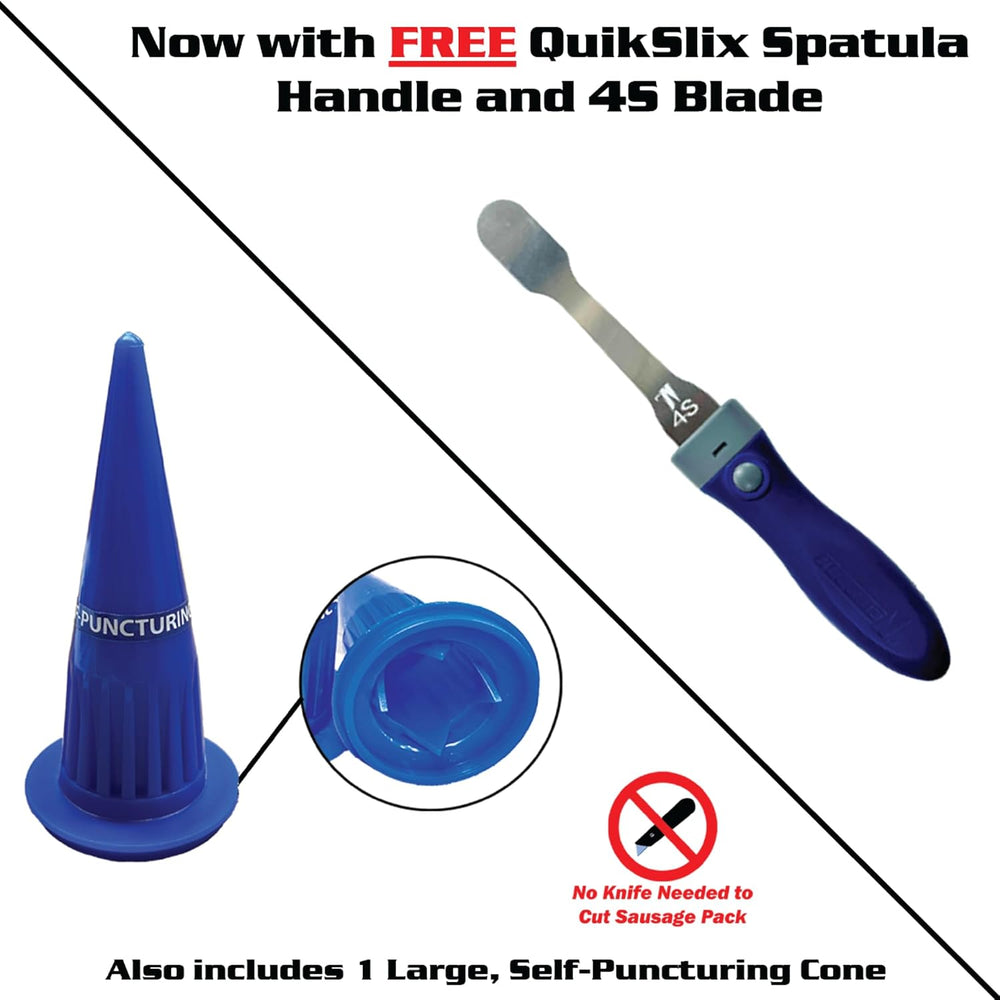 Caulk Gun, Bulk/Sausage Packs, Blk, 24 oz.