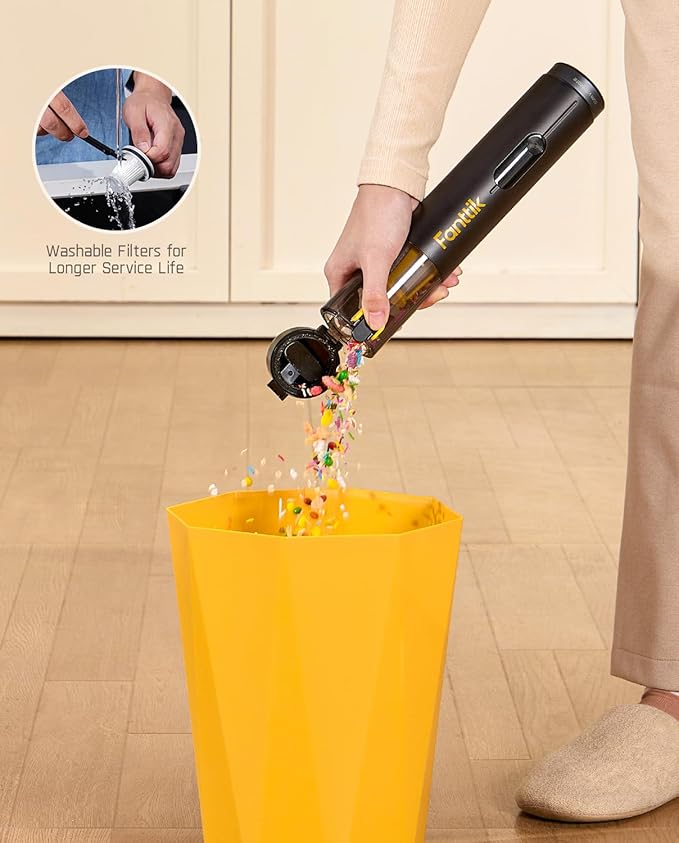 Fanttik Slim V10 Mate Cordless Car Vacuum, 4-in-1 Portable Mini Handheld Vacuum