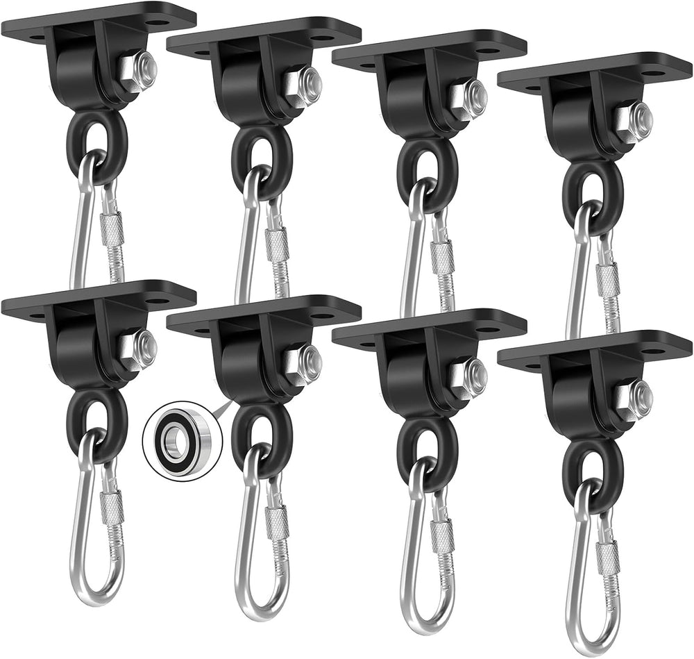Heavy Duty Swing Hangers with Bearing, Porch Swing Hanging Kit (8PCS)