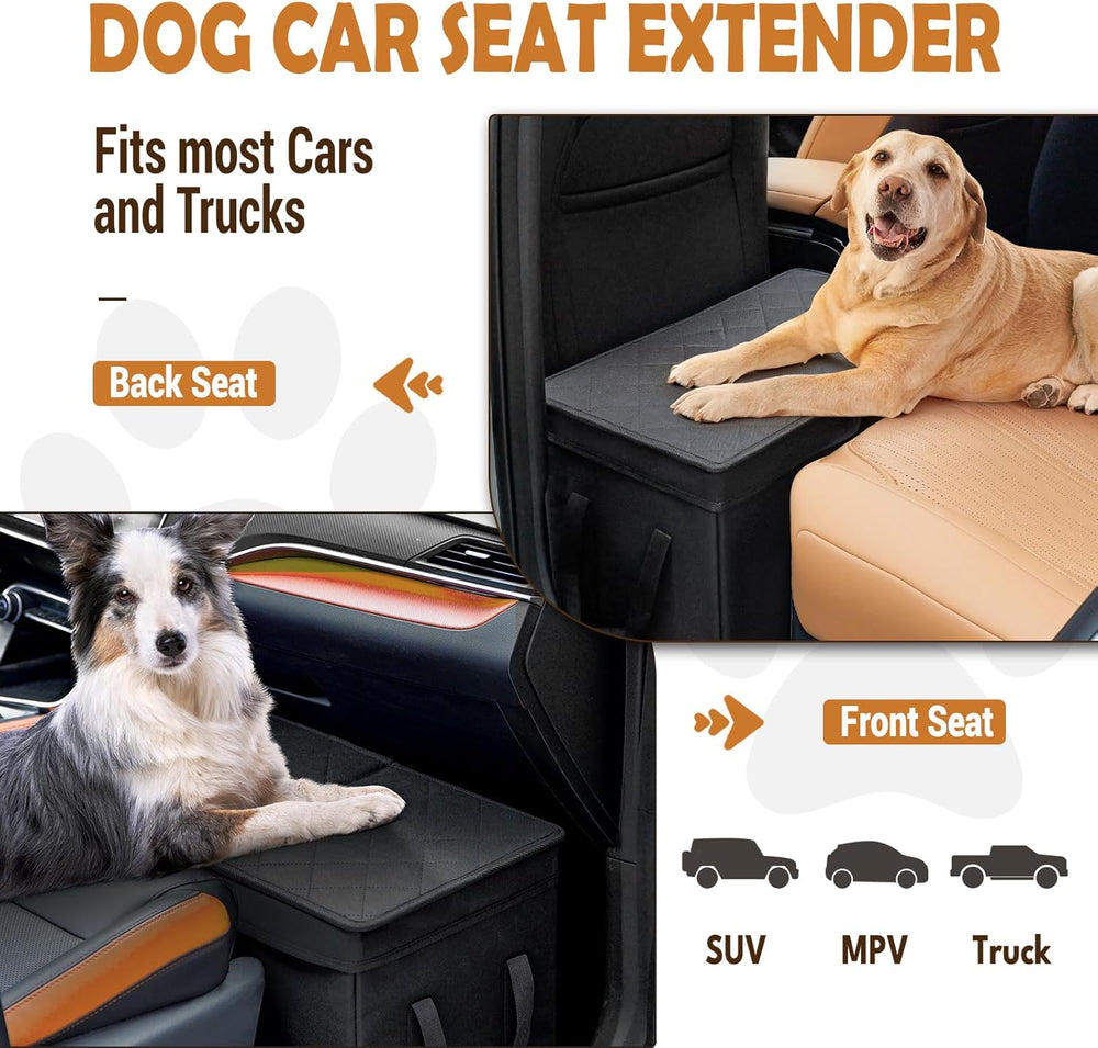 Car Seat Extender for Large Dogs, Back Seat Extender for Dogs up to 120 LBS L...