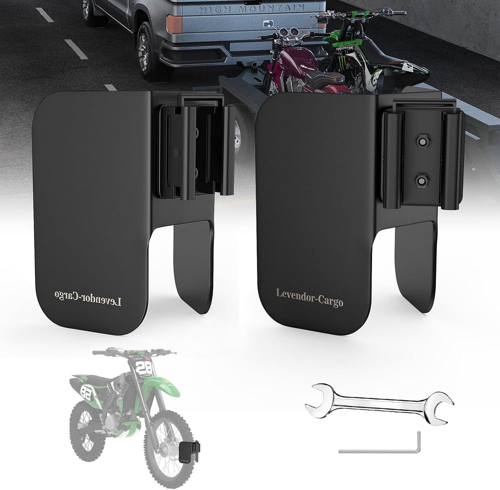 Motorcycle E-Track Wheel Chock, E Track Dirt Bike Wheel Chock fits tire 2&quo...