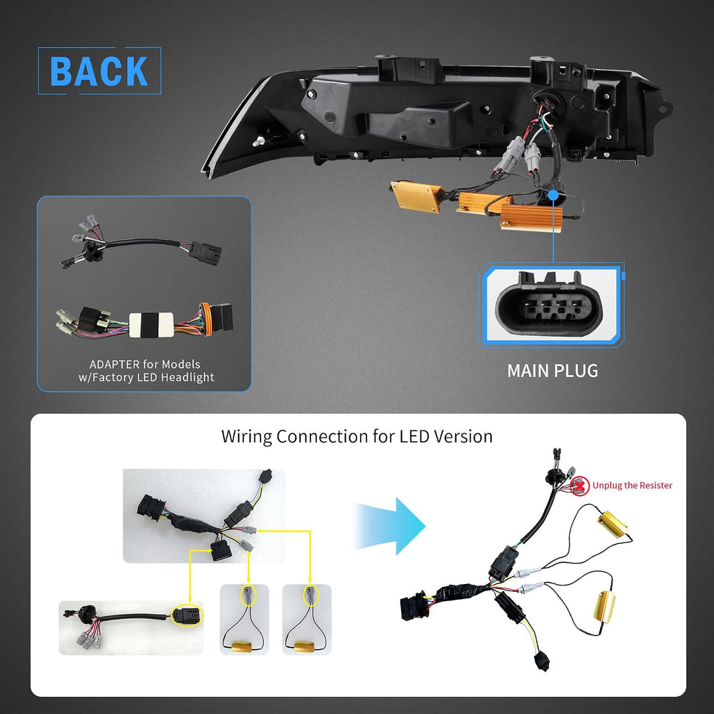 VLAND Led Tail Lights Compatible with Camaro Coupe 2014 2015 LT LS SS ZL1 w/R...
