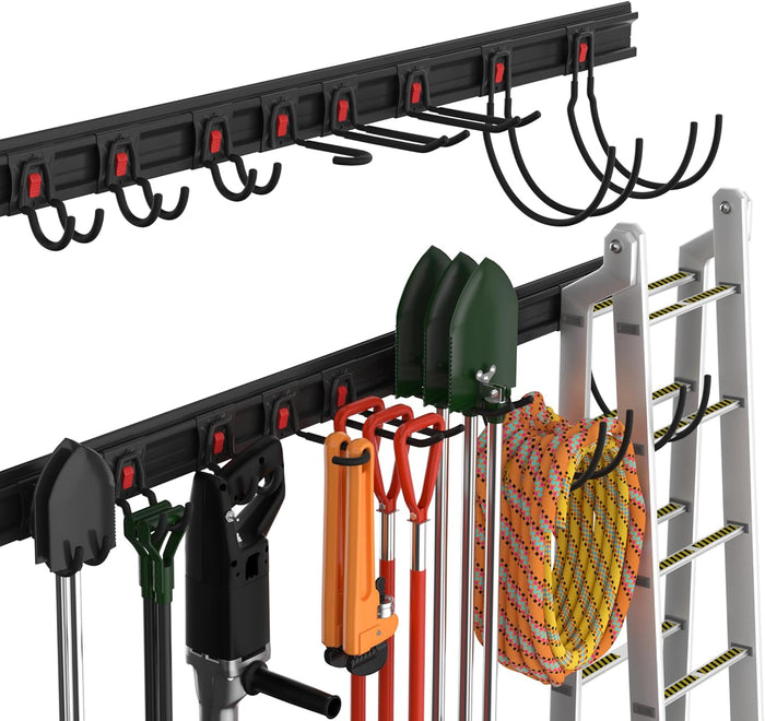 WORKPRO Garage Tool Organizer Wall Mount, Garage Organization Garden Tool Rack