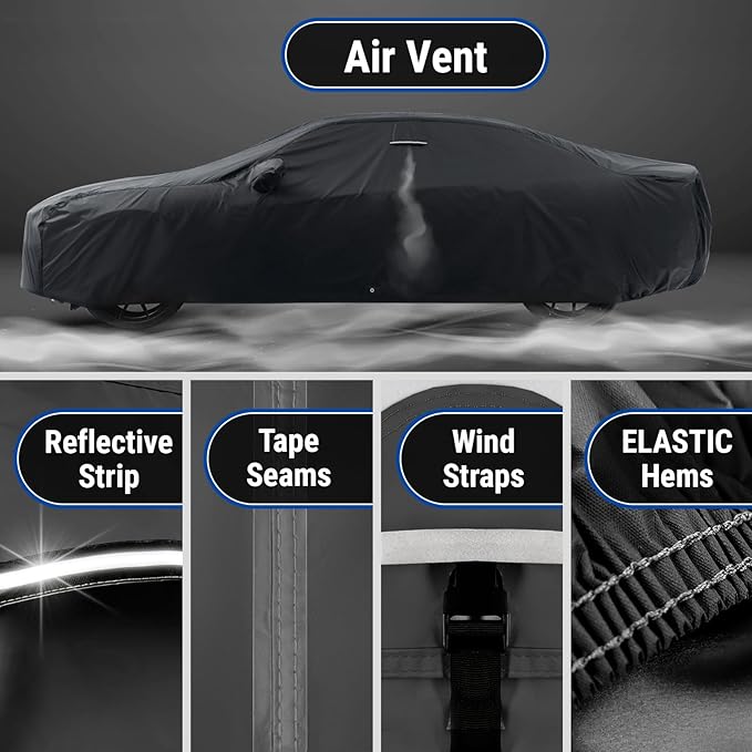 iCarCover Custom Car Cover for Pontiac 6000 2-Door, 4-Door Waterproof