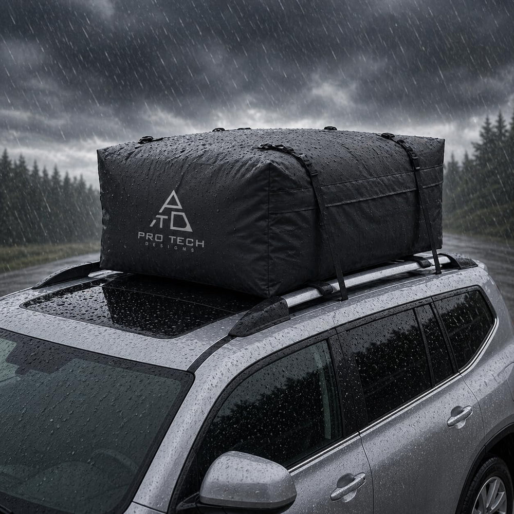 Journeyer 18 Waterproof Rooftop Cargo Carrier Bag, 18 Cubic Feet Vehicle Roof...