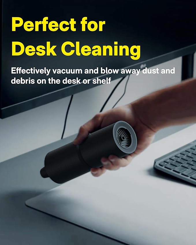 HOTO Handheld Vacuum Cleaner Cordless, Desk Vacuum Cleaner Compressed Electric