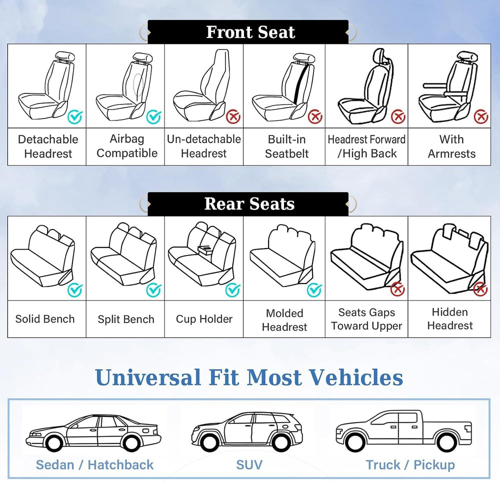 Coverado Seat Covers, Car Seat Covers Front Seats, Nappa Leather Seat Covers ...