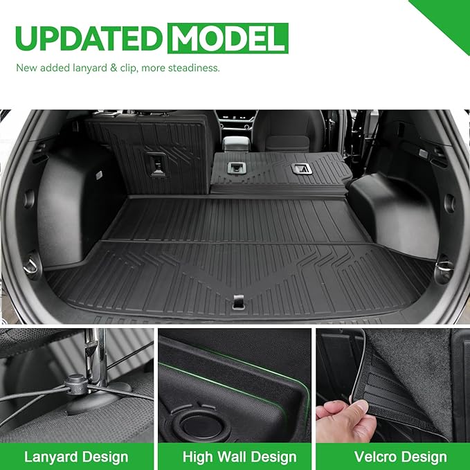 Cargo Liners & Backrest Mat for 2025 2026 Chevy Equinox Fuel/2025 GMC Ter...