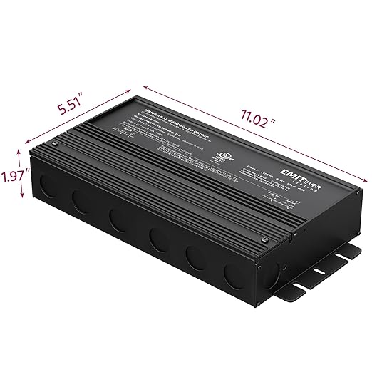 EMITEVER Dimmable Led Driver, 500W AC 110V-277V to DC 24V Transformer, 5-in-1
