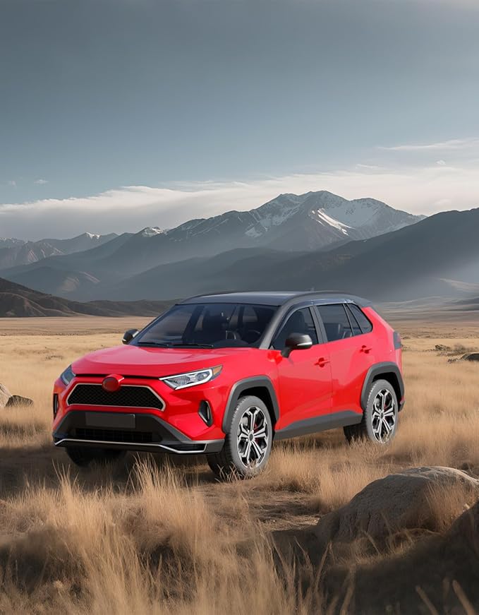 Tape-On Window Rain Guards Fit for Toyota RAV4 2019 2020 2021 2022 2023 2024 ...