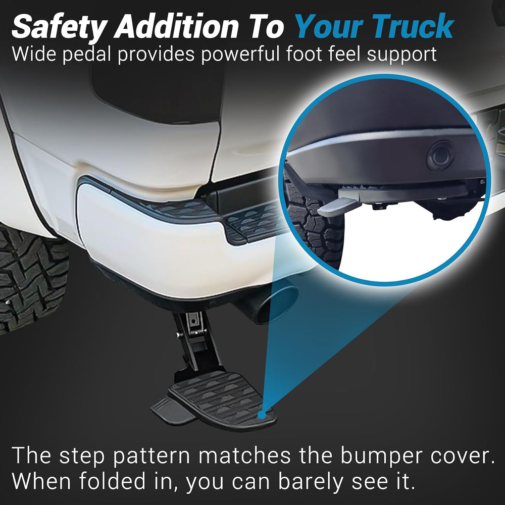 Rear Bed Step,Retractable Bed Step Bumper Step for Dodge Ram 1500 DT New Body...