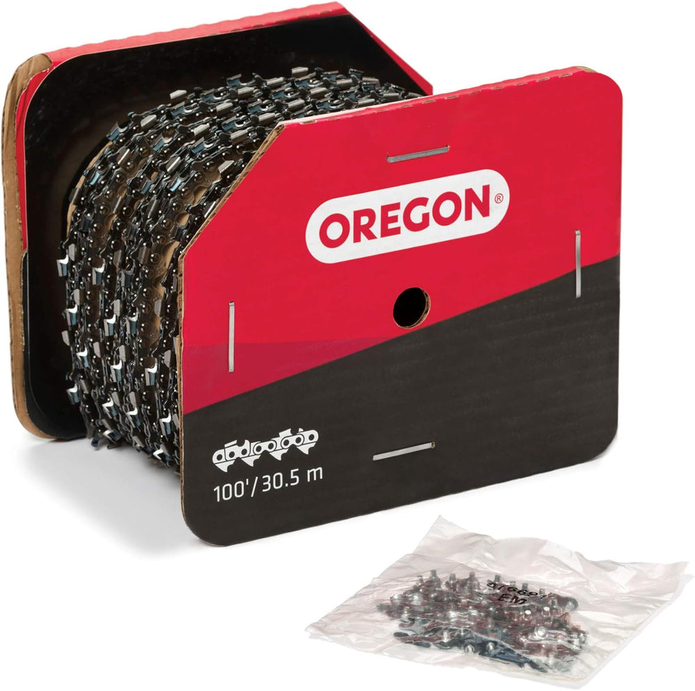 Oregon Chainsaw Chain, 3/8" LP Pitch, .050" Gauge, 100-Foot Reel