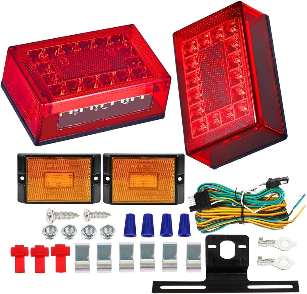 6inch Boat Trailer Lights LED Kit, Submersible Trailer Light